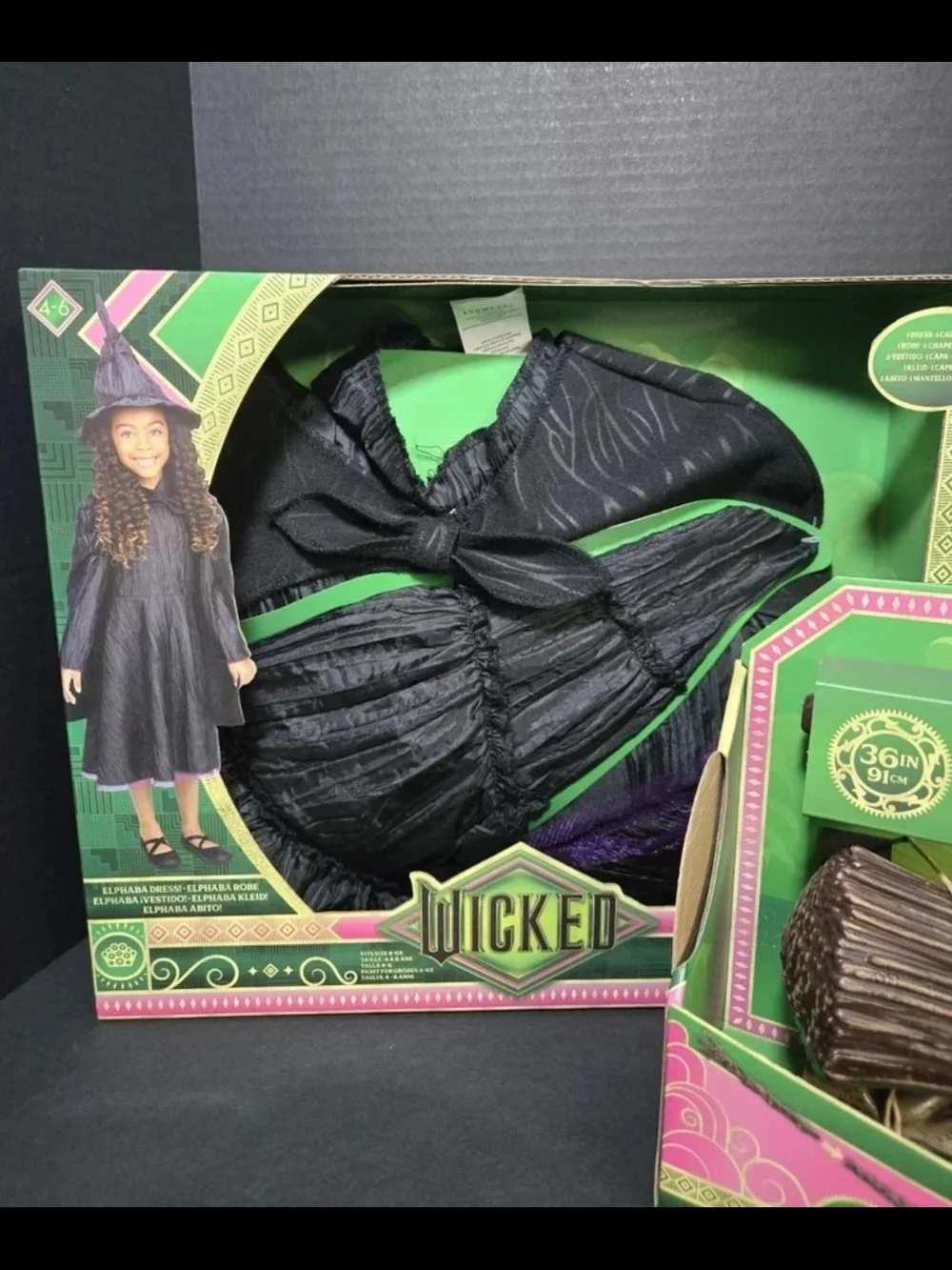 Wicked Witch Kids Costume & Broom
